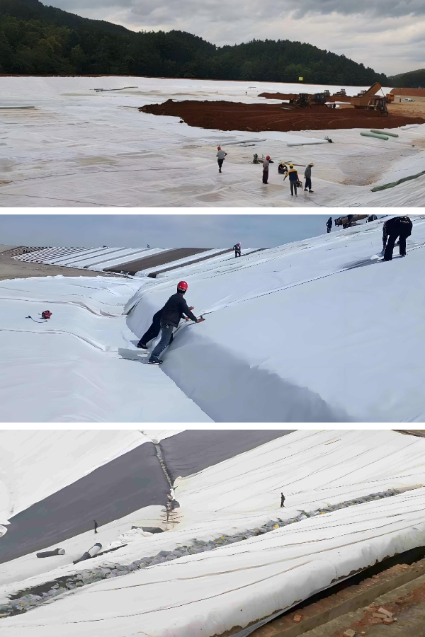 Funktionsweise von Verbundgeomembranen: Die Synergie von Geotextil und wasserundurchlässiger Barriere