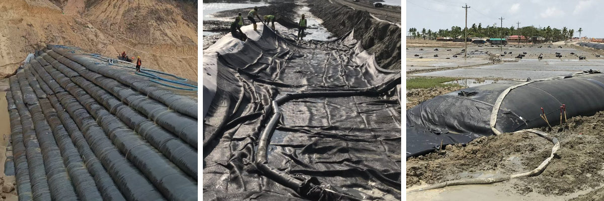 Comment une municipalité a réalisé des économies sur le traitement des boues d'épuration grâce à un système de géotubes