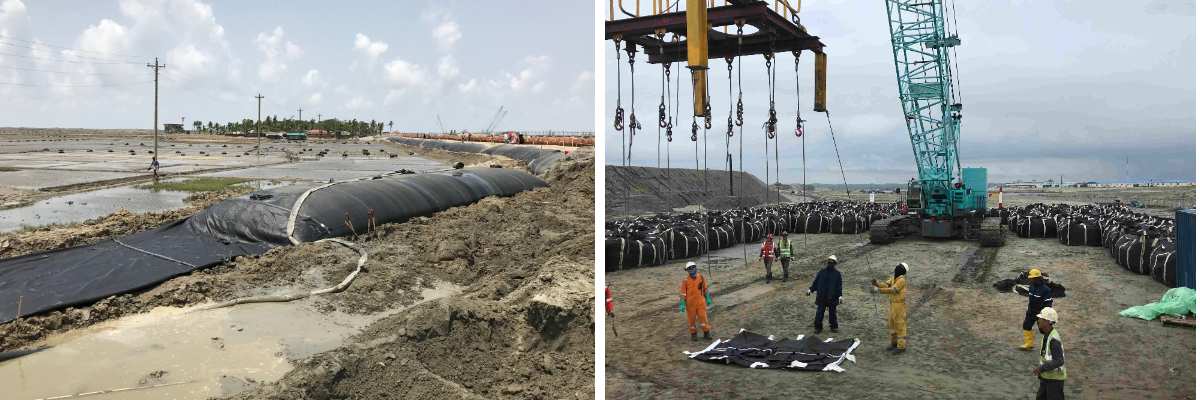 Sacs de dragage et d'assèchement