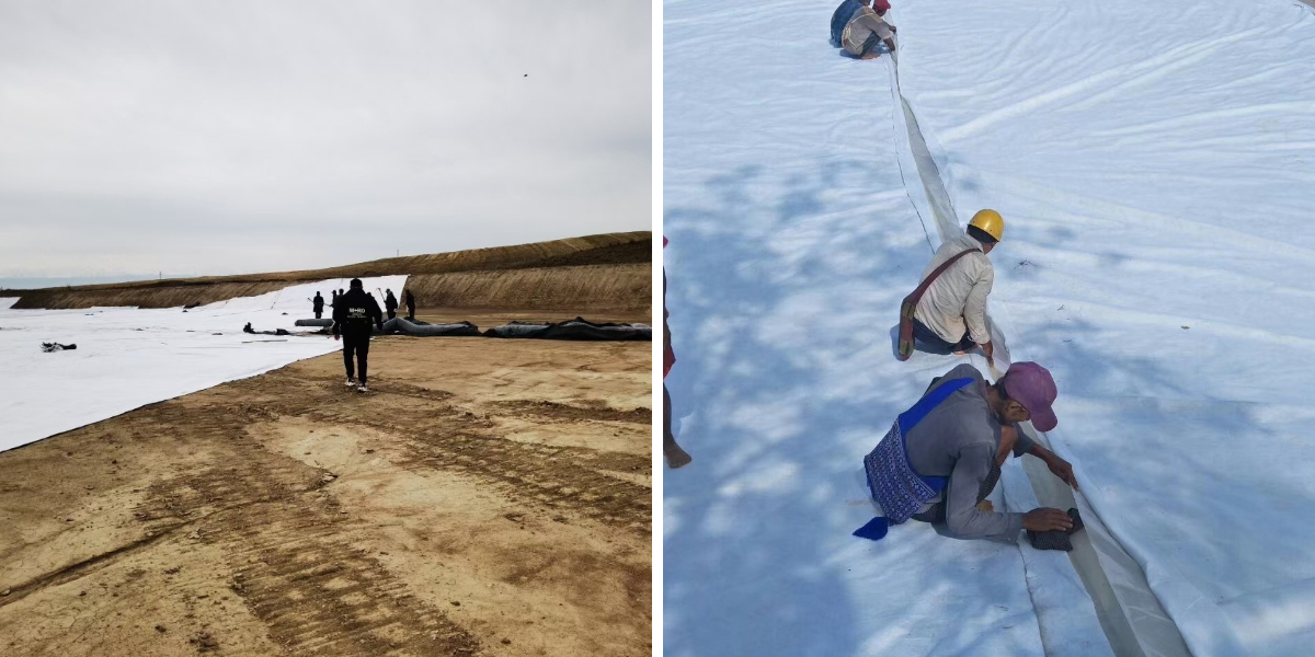 Ключевые компоненты: Понимание структуры слоев геотекстиля и полиэтилена высокой плотности (HDPE) в композитном облицовочном материале. Ключевые компоненты: Понимание структуры слоев геотекстиля и полиэтилена высокой плотности (HDPE) в композитном облицовочном материале.