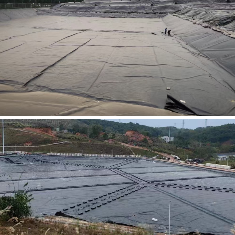 Revêtement de décharge en PEHD