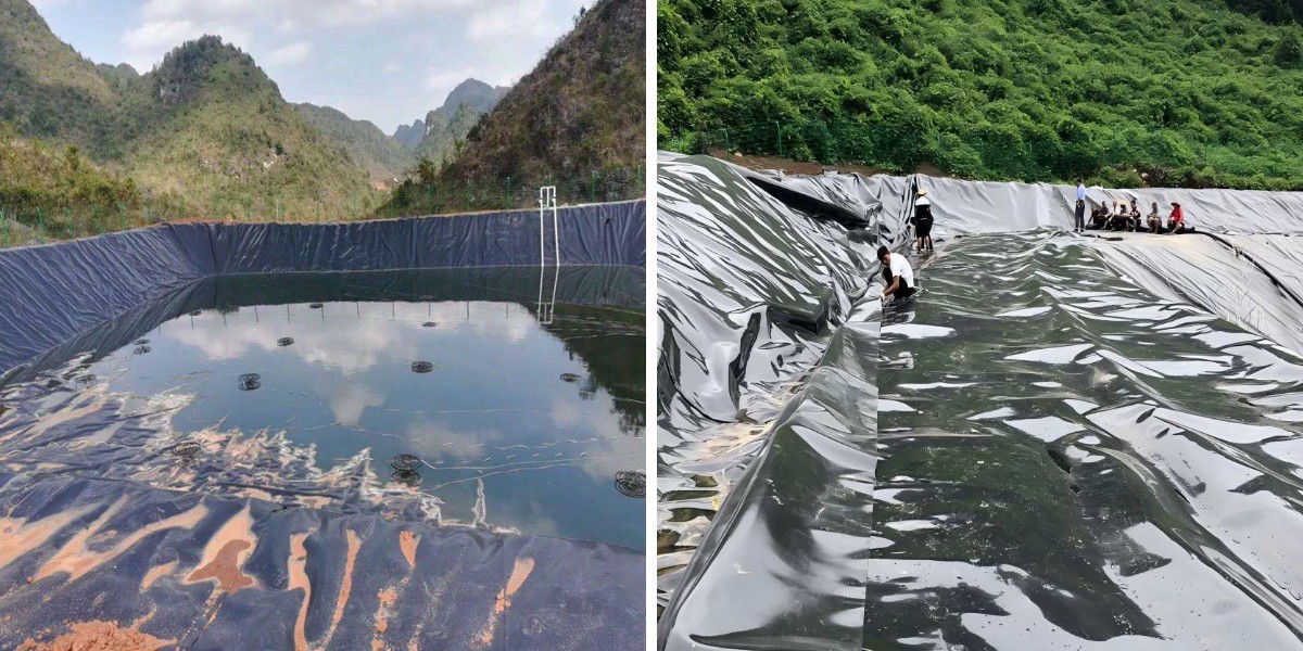 Coberturas flutuantes para albufeiras e lagoas: soluções de geomembrana para controlo da evaporação.