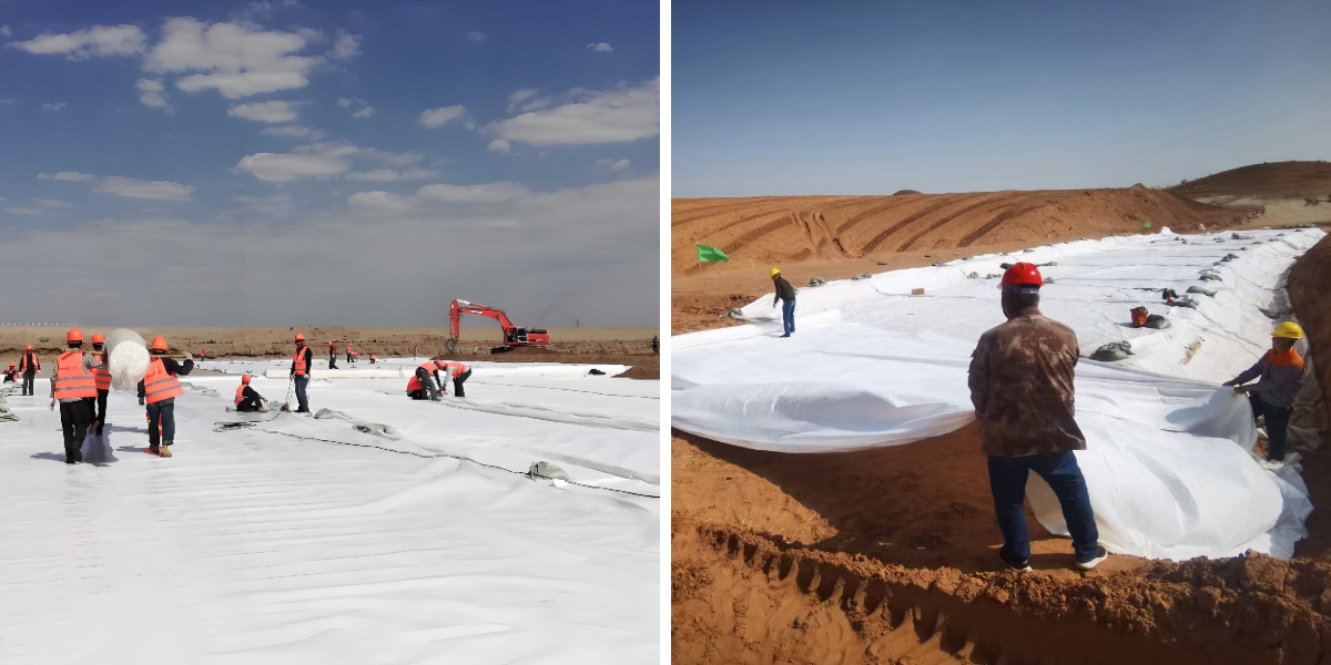 Proteção costeira e das margens dos rios: Utilização de geotêxteis para mitigar a erosão. Proteção costeira e das margens dos rios: Utilização de geotêxteis para mitigar a erosão.