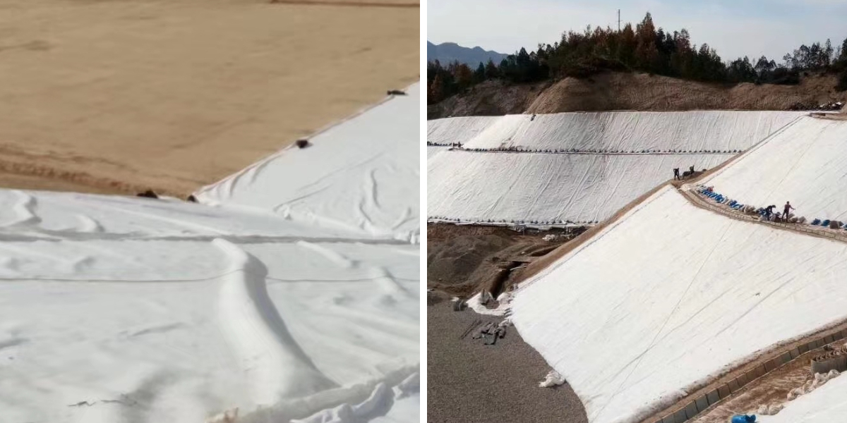 Tela geotextil para ingeniería hidráulica: revestimiento de presas y canales Tela geotextil para ingeniería hidráulica: revestimiento de presas y canales