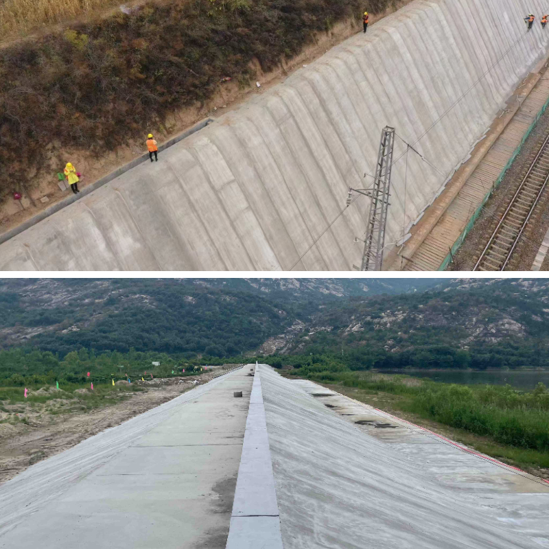 Tissu imprégné de béton