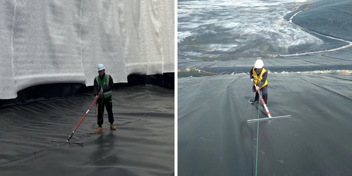 Doublure en polyéthylène haute densité