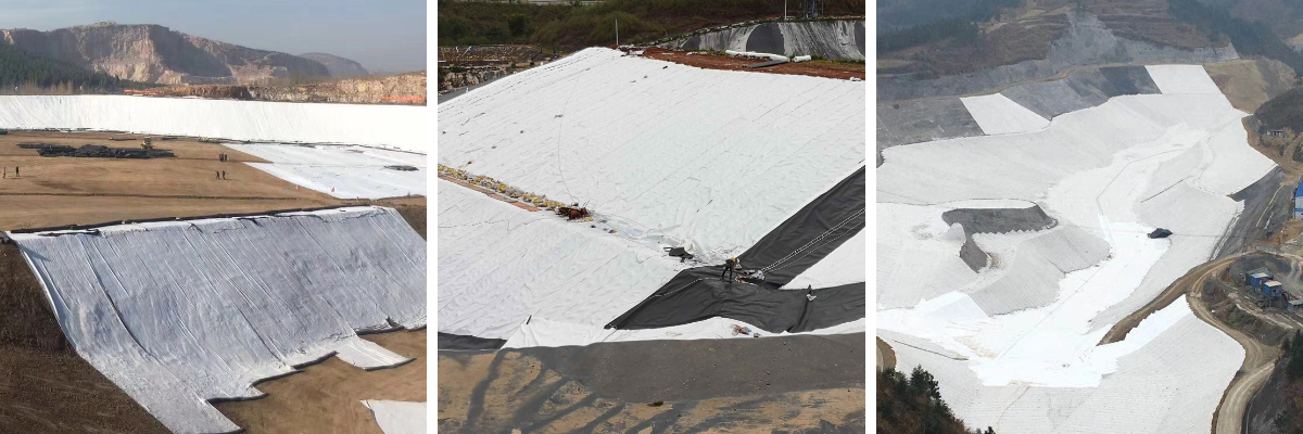 أقمشة غير منسوجة للتكسية الأرضية للأرضيات نسيج جيوتكستايل غير منسوج للأرصفة