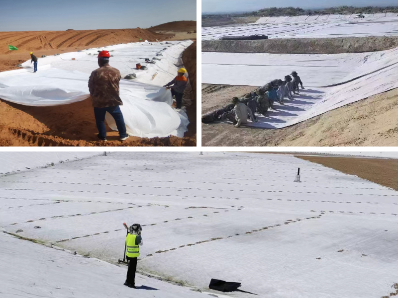 Utilisation de géotextile sous les pavés et le gazon artificiel Utilisation de géotextile sous les pavés et le gazon artificiel