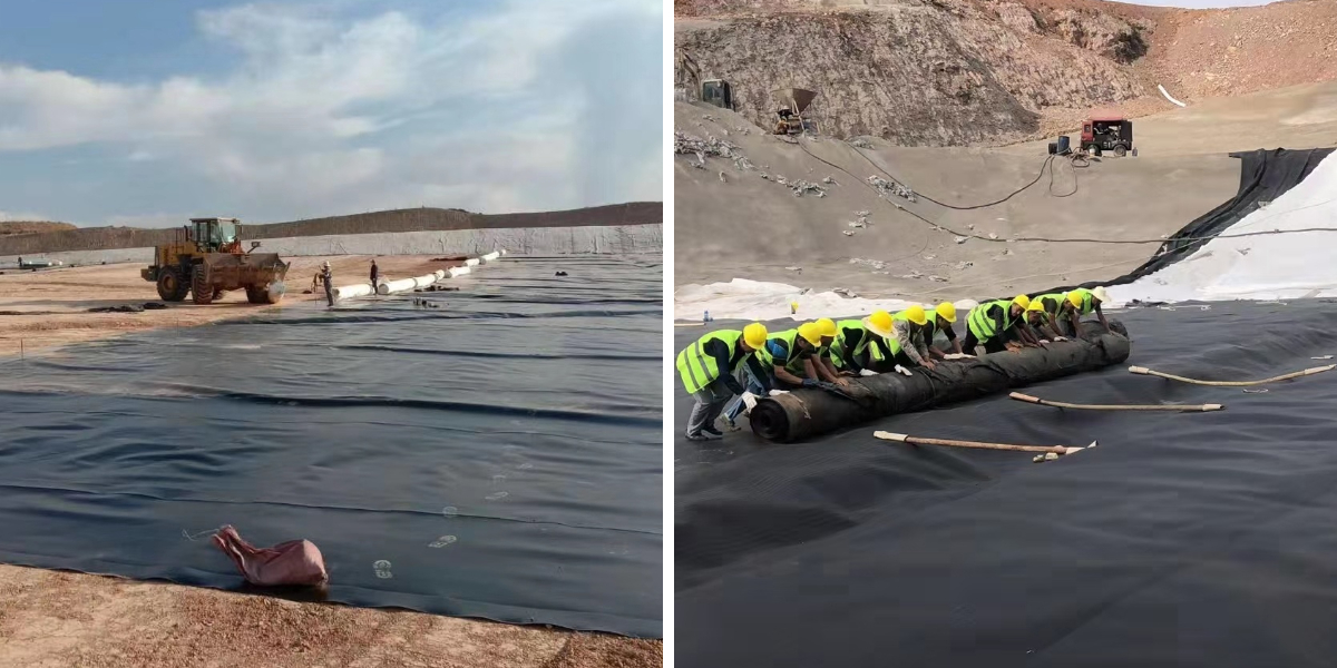 غشاء أرضي من البولي إيثيلين عالي الكثافة