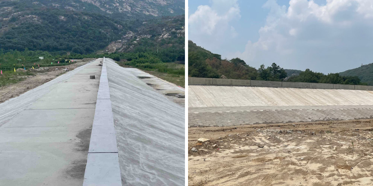 Revestimiento para estanques y tanques de aguas residuales: manta de cemento impermeable para proyectos de almacenamiento de agua Revestimiento para estanques y tanques de aguas residuales: manta de cemento impermeable para proyectos de almacenamiento de agua