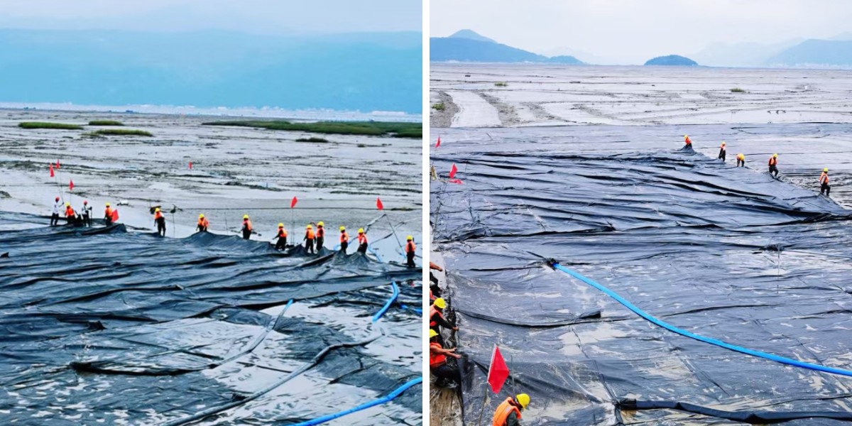 Desidratação de geotubos em operações de mineração: gestão eficiente de resíduos e conformidade ambiental.