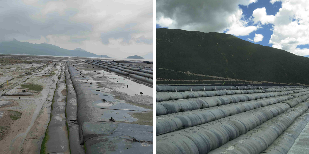 استخدام أنابيب الجيوتكستايل لتجفيف الحمأة في معالجة مياه الصرف الصحي