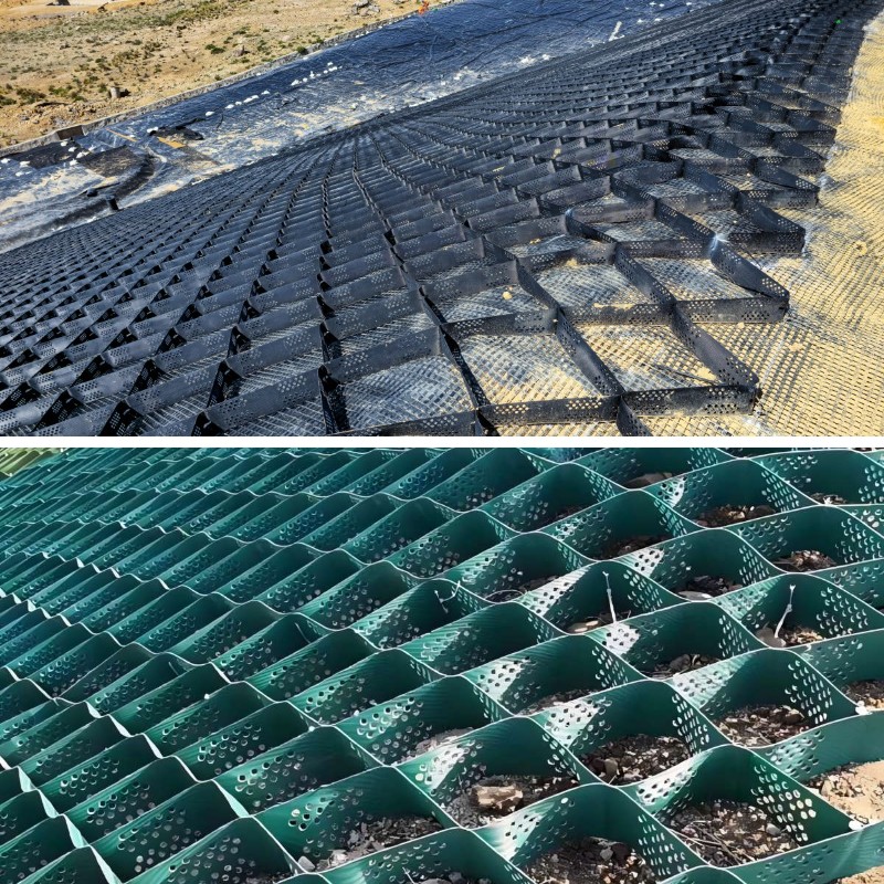 Texturizado de superficies de geoceldas: mejora de la interacción suelo-malla para una mayor resistencia al corte Texturizado de superficies de geoceldas: mejora de la interacción suelo-malla para una mayor resistencia al corte