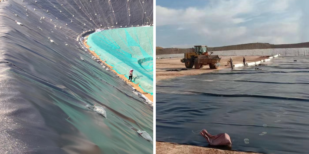 Revêtement de décharge en PEHD