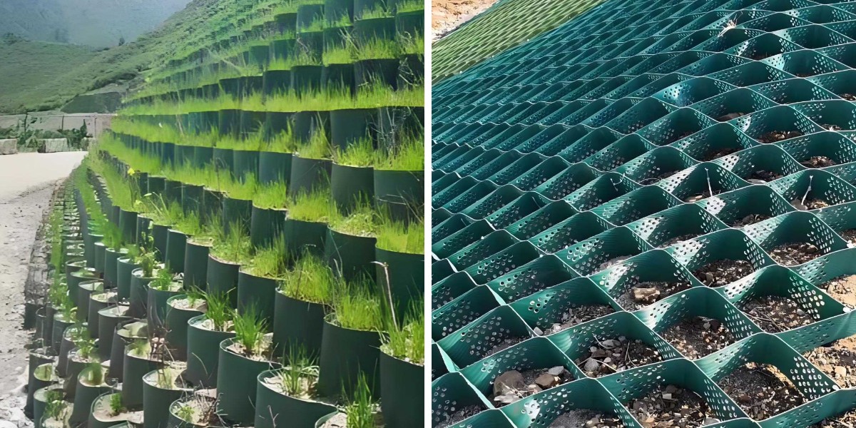 Geoceldas de HDPE en paisajismo: reverdecimiento de pendientes pronunciadas y modificación del terreno. Geoceldas de HDPE en paisajismo: reverdecimiento de pendientes pronunciadas y modificación del terreno.