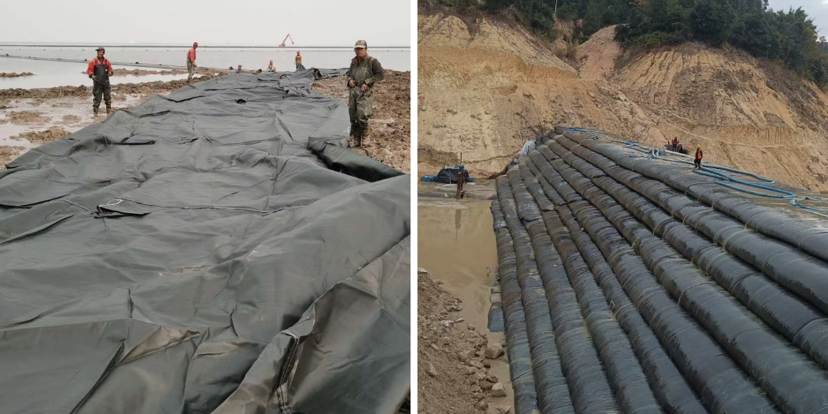 اعتبارات التصميم والهندسة لهياكل أنابيب الجيوتكستايل اعتبارات التصميم والهندسة لهياكل أنابيب الجيوتكستايل