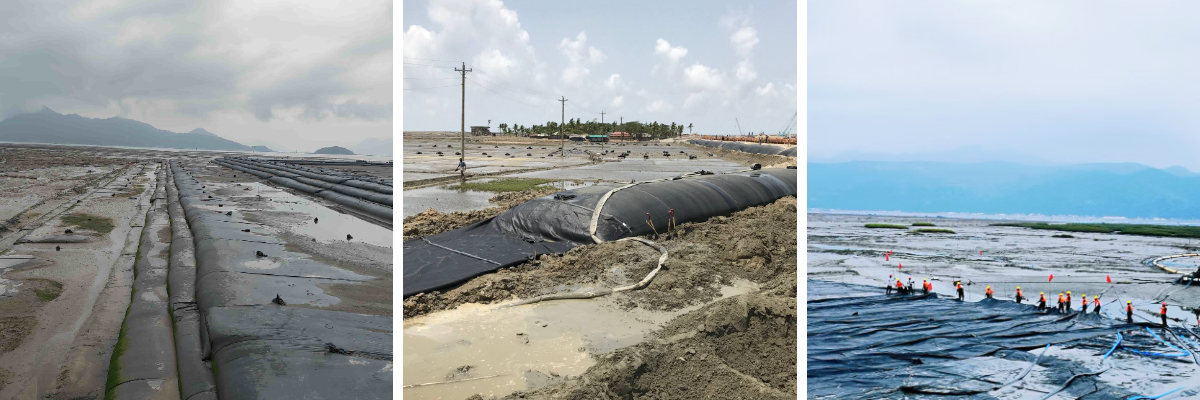 أكياس أنابيب من مادة البولي بروبيلين الجيوتكسيلية