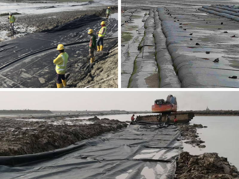 Desidratação de geotubos em operações de mineração: gestão eficiente de resíduos e conformidade ambiental.