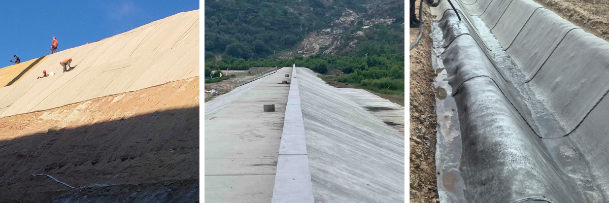 بطانة خندق خرساني بطانة خندق خرساني