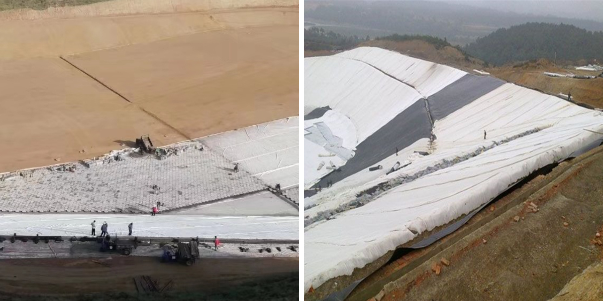 نسيج الجيوتكستايل تحت ممر الحصى نسيج الجيوتكستايل تحت ممر الحصى