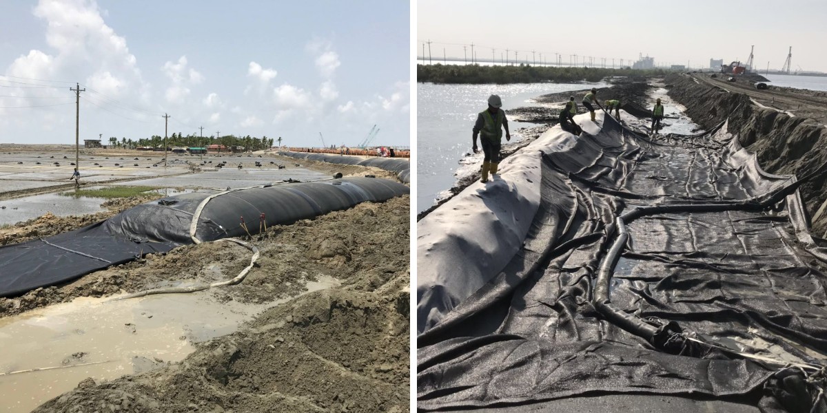 Auswahl von Geotextilien für die Entwässerung von Geotubes: Gewährleistung optimaler Filtration und Festigkeit