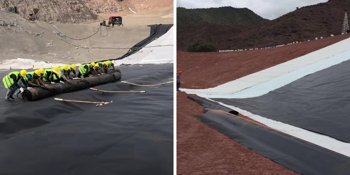 Doublure en polyéthylène haute densité