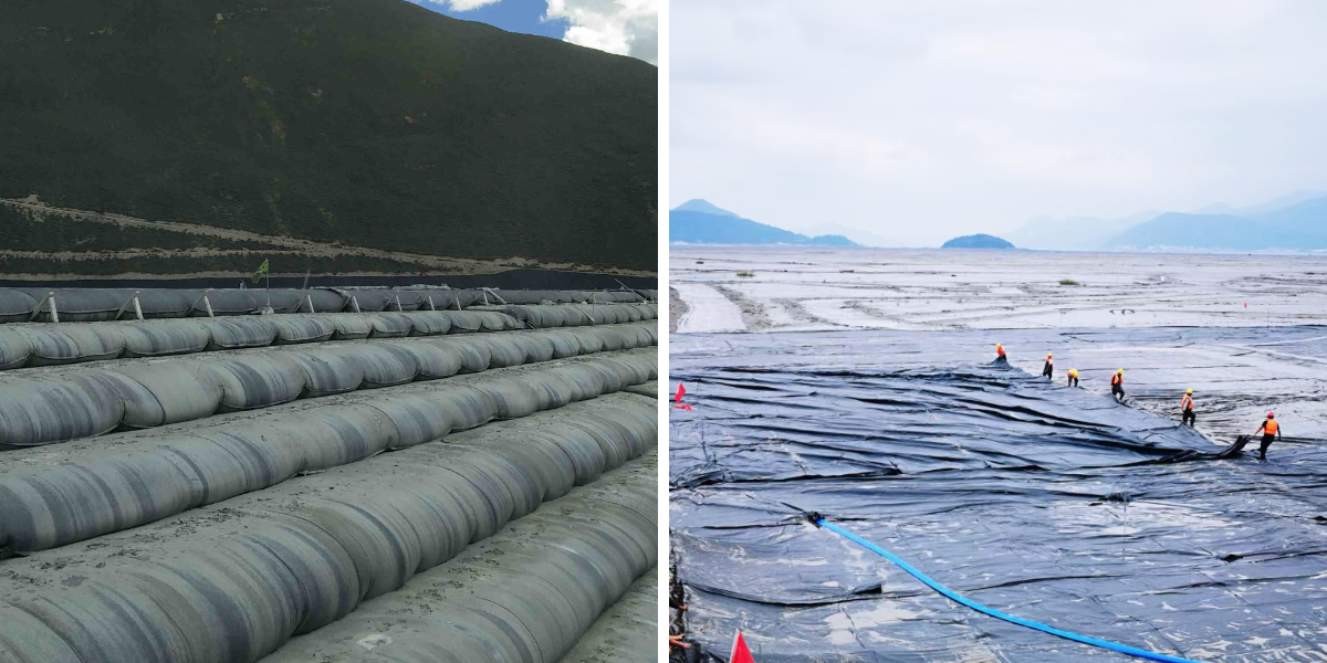 أكياس تجفيف المياه للتجريف