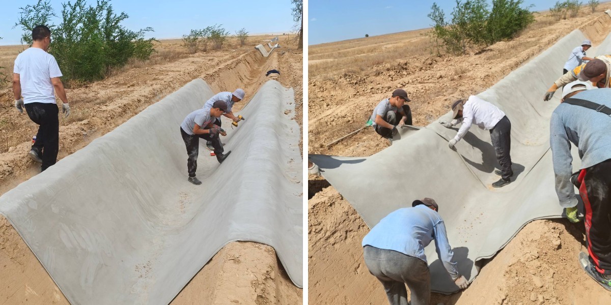 Disaster Recovery Construction: Cement Blanket for Fast Temporary Reinforcement 