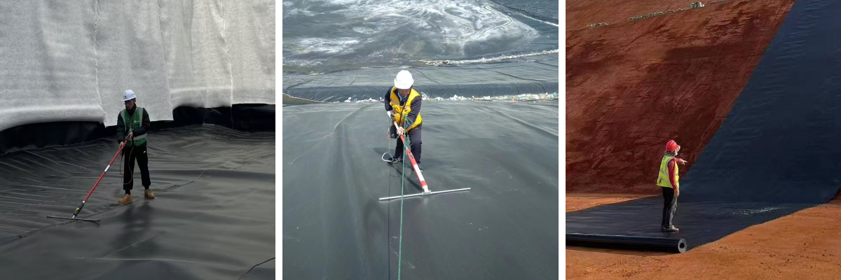 HDPEジオメンブレンの設置前後の品質試験方法 HDPEジオメンブレンの設置前後の品質試験方法