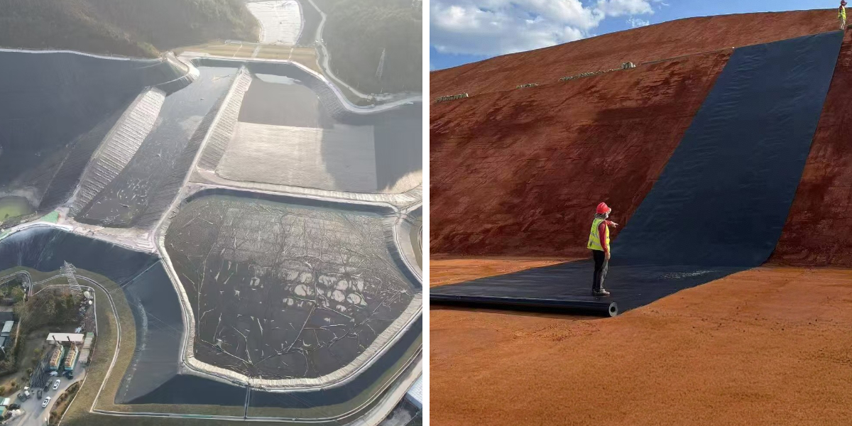 غشاء أرضي من البولي إيثيلين عالي الكثافة غشاء أرضي من البولي إيثيلين عالي الكثافة