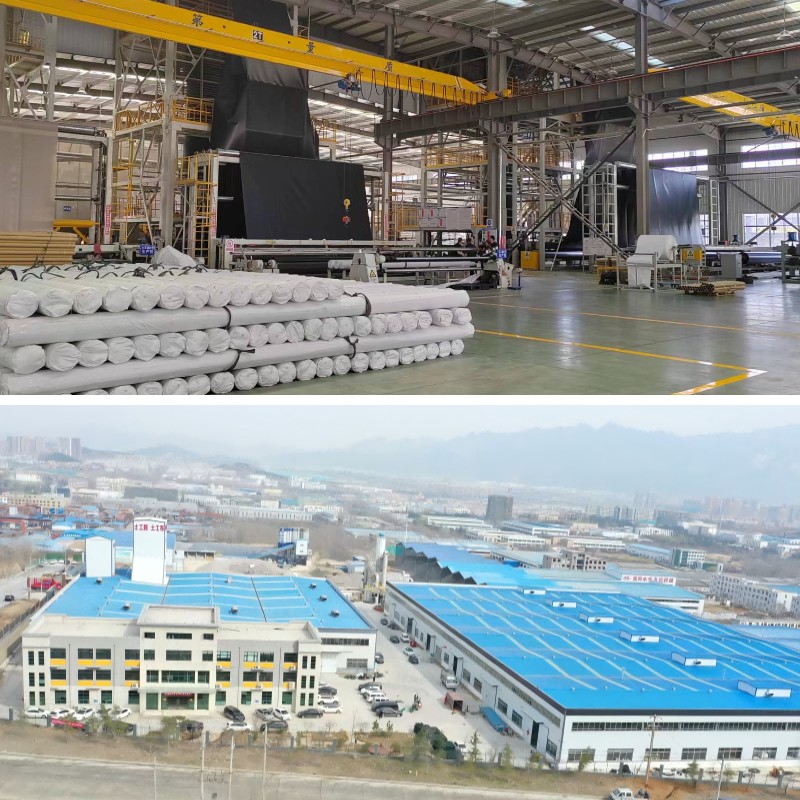 Proteção de condutas e infraestruturas enterradas com uma camada de tecido de betão.