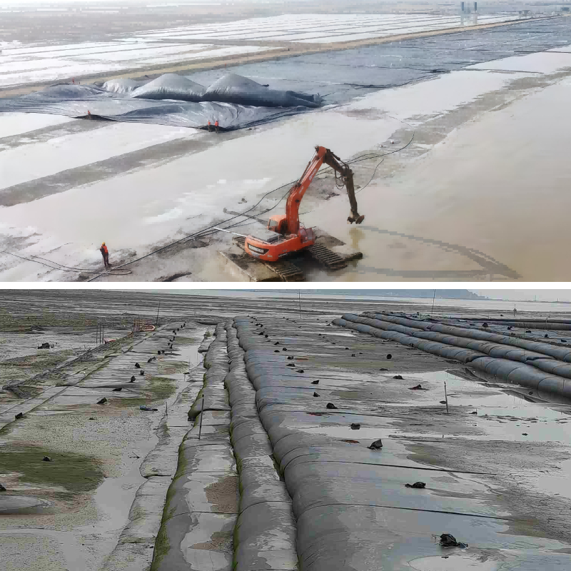 Tubos geotêxteis em resposta a catástrofes: soluções rápidas para a proteção contra inundações.