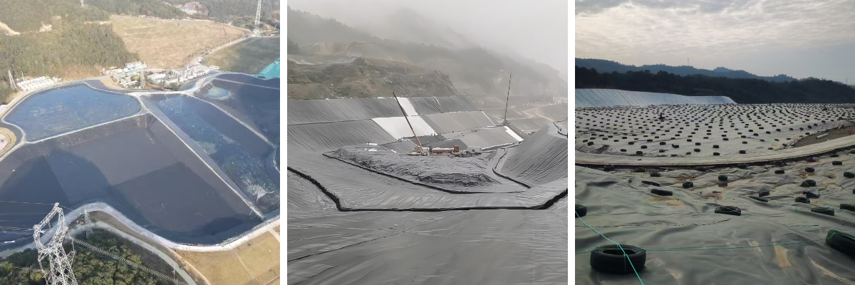 بطانة بركة من الغشاء الجيوممبرين