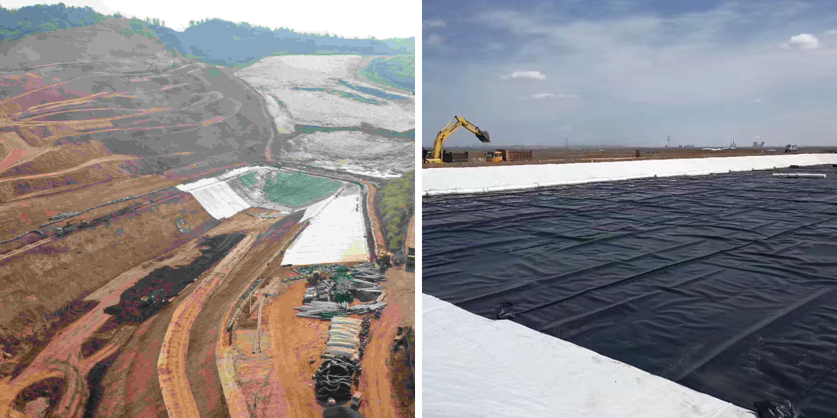 غشاء أرضي في البولي إيثيلين عالي الكثافة غشاء أرضي في البولي إيثيلين عالي الكثافة