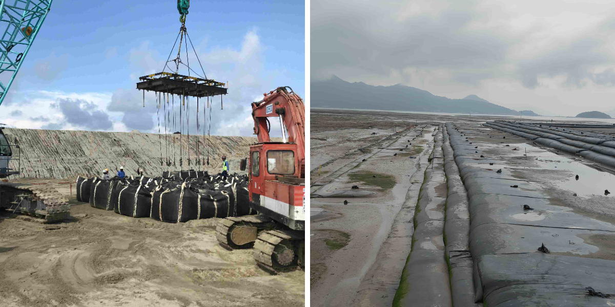 استخدام أنابيب الجيوتكستايل لتجفيف الحمأة في معالجة مياه الصرف الصحي