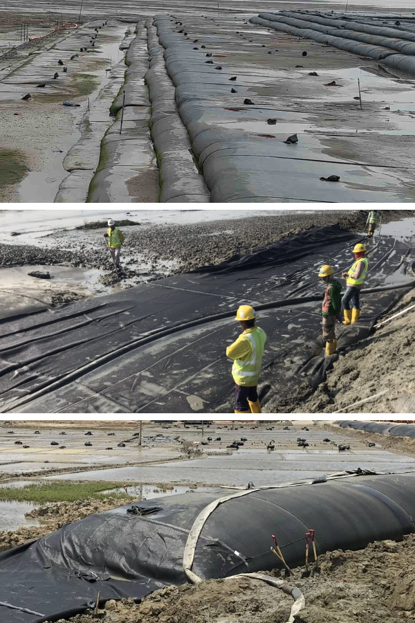 Técnicas Eficientes de Deshidratación con Geotubos para Plantas de Tratamiento de Aguas Residuales