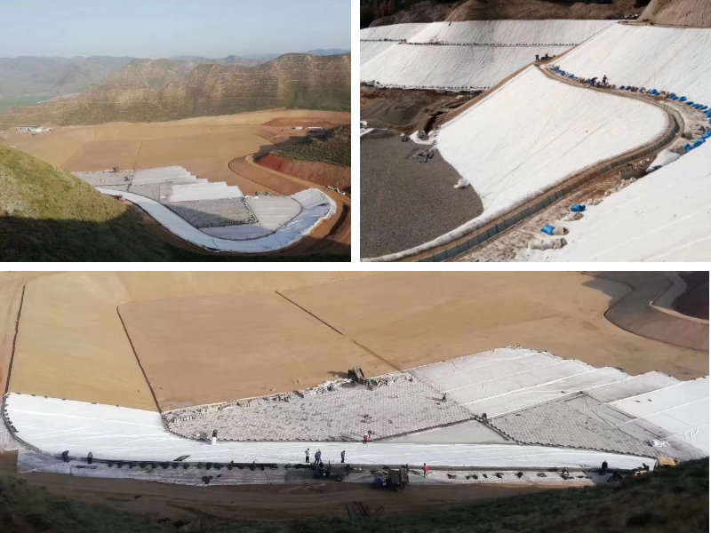 Géotextile pour la stabilisation des pentes