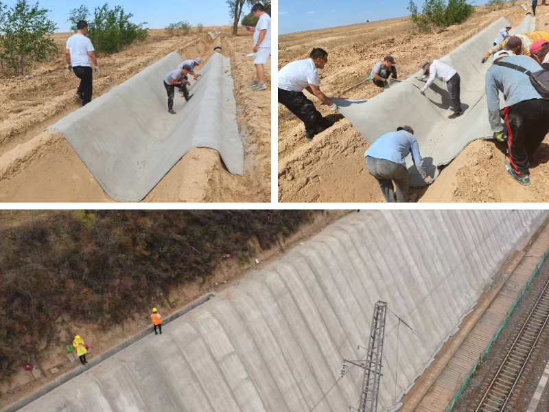 التطبيقات المؤقتة والدائمة للقماش الخرساني في البناء التطبيقات المؤقتة والدائمة للقماش الخرساني في البناء