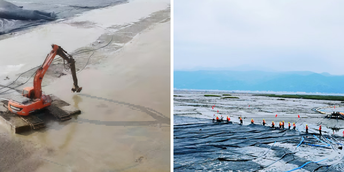 أهم فوائد استخدام أكياس تجفيف المياه في إدارة نفايات مواقع البناء