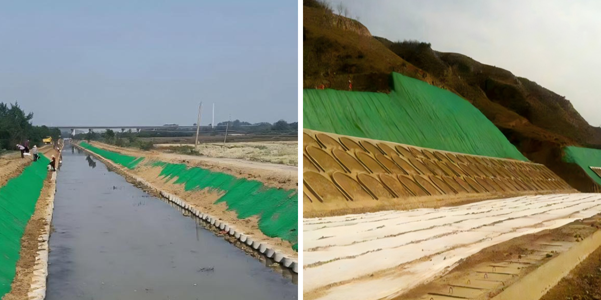 حلول Geomat للتحكم في تآكل ضفاف الأنهار