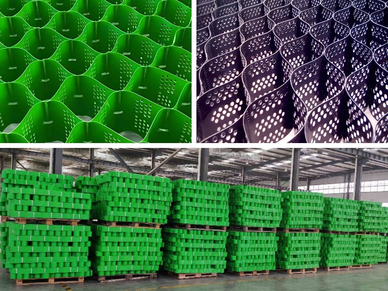 ジオセルとジオグリッドのハイブリッドシステム:急斜面における荷重分散の強化 ジオセルとジオグリッドのハイブリッドシステム:急斜面における荷重分散の強化