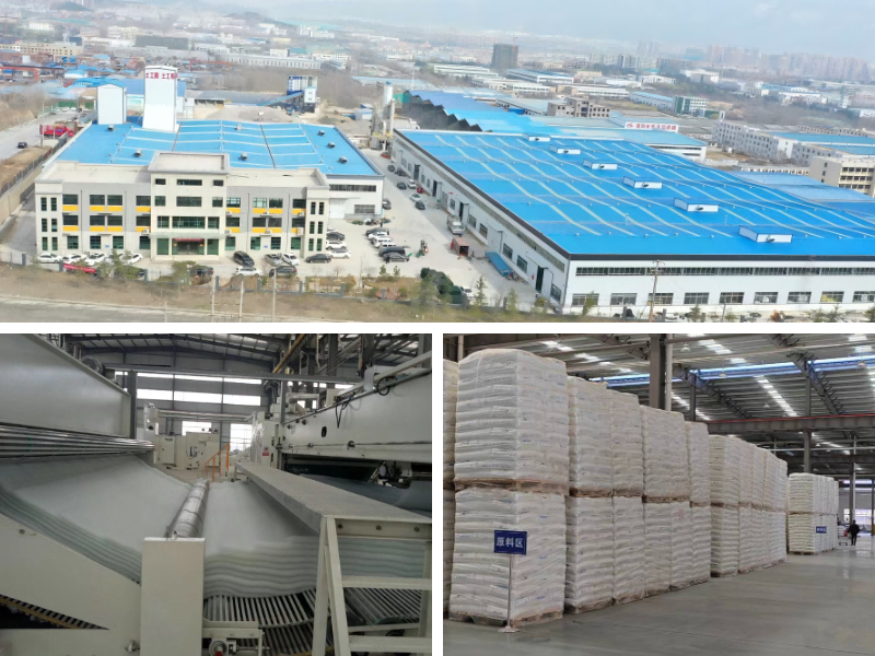 غشاء أرضي مركب من البولي إيثيلين عالي الكثافة