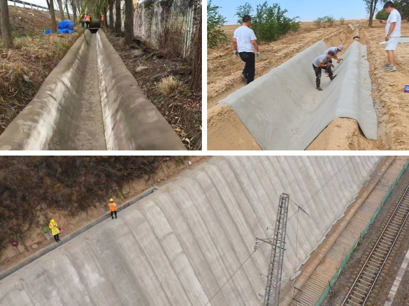Infrastructure Applications: Concrete Impregnated Fabric for Culverts, Canals, and Pipes Infrastructure Applications: Concrete Impregnated Fabric for Culverts, Canals, and Pipes
