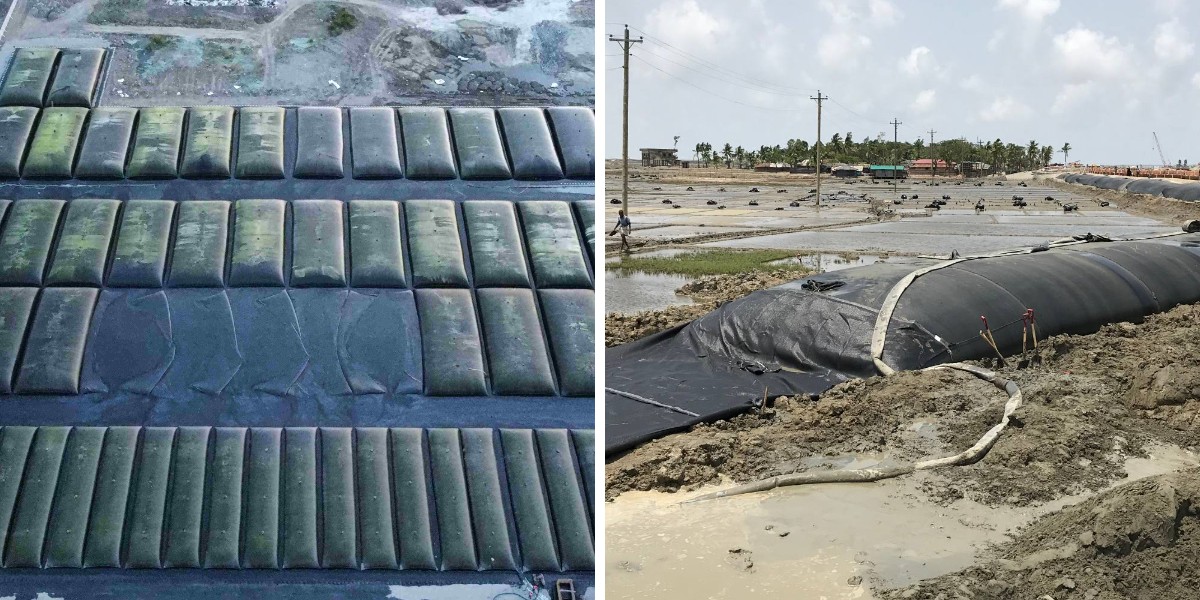 أهم فوائد استخدام أكياس تجفيف المياه في إدارة نفايات مواقع البناء