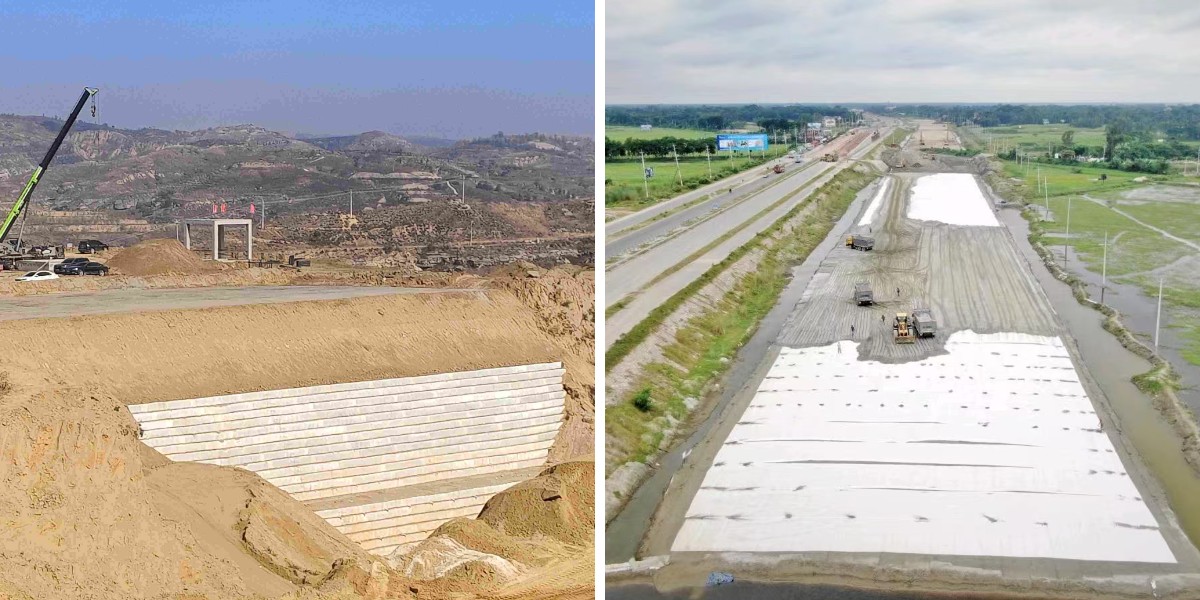 プロジェクト事例紹介:織布ジオテキスタイルを用いて保管ヤードの安定した基礎を構築する プロジェクト事例紹介:織布ジオテキスタイルを用いて保管ヤードの安定した基礎を構築する