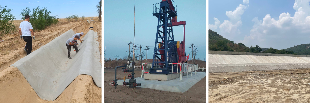 Tissu imprégné de béton