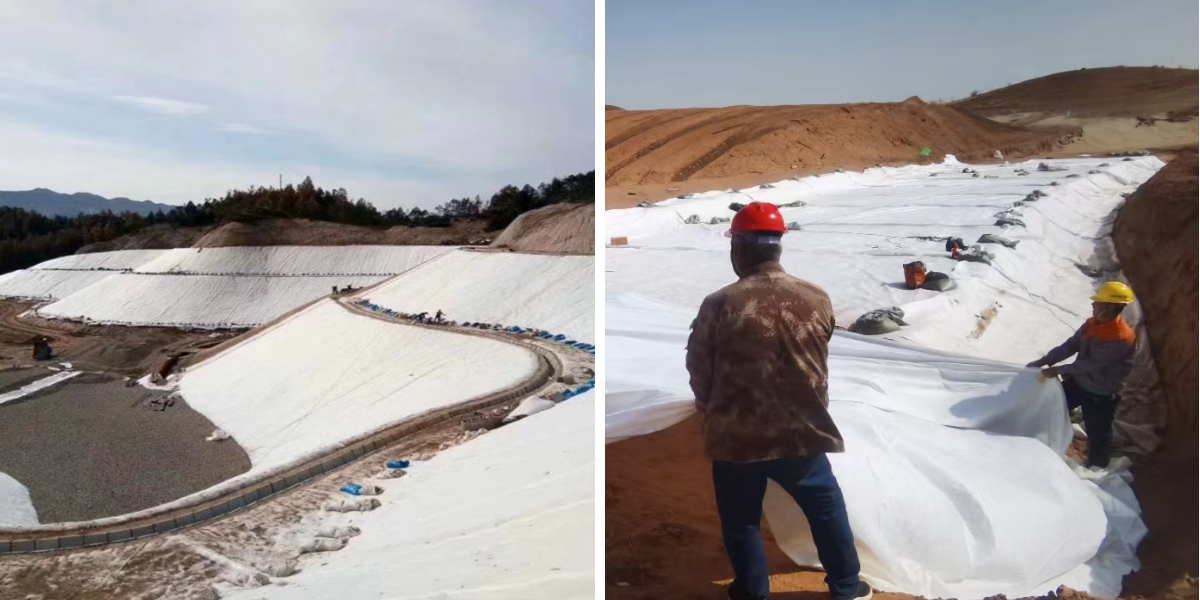 Geofabric Road Construction