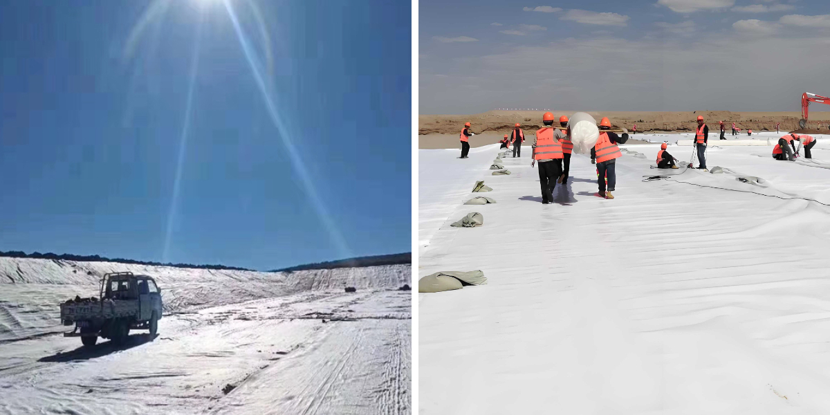 Géotextile pour la stabilisation des pentes