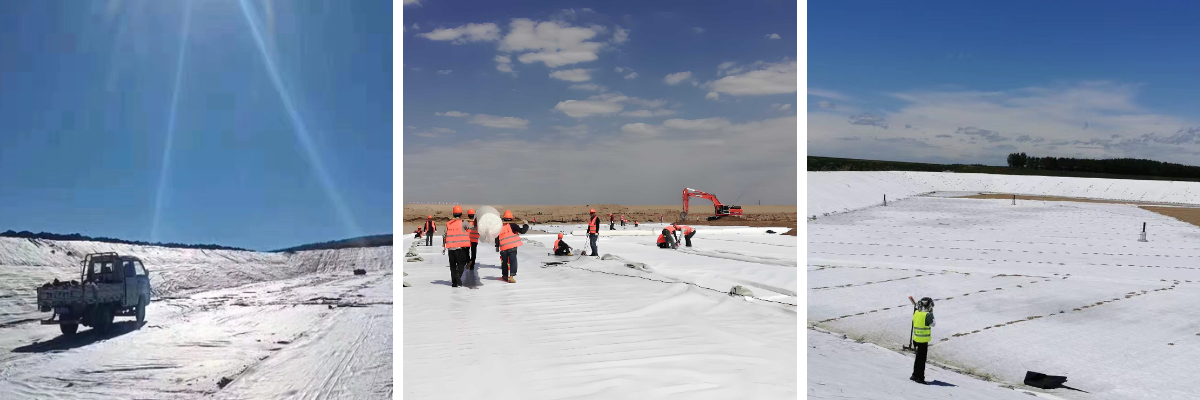 نسيج الجيوتكستايل تحت ممر الحصى نسيج الجيوتكستايل تحت ممر الحصى