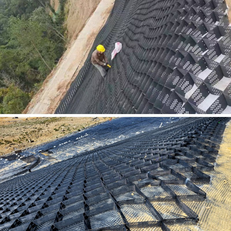 Stabilisierung schwacher Untergründe: Verwendung von Geozellen für den Straßen- und Gehwegbau Stabilisierung schwacher Untergründe: Verwendung von Geozellen für den Straßen- und Gehwegbau